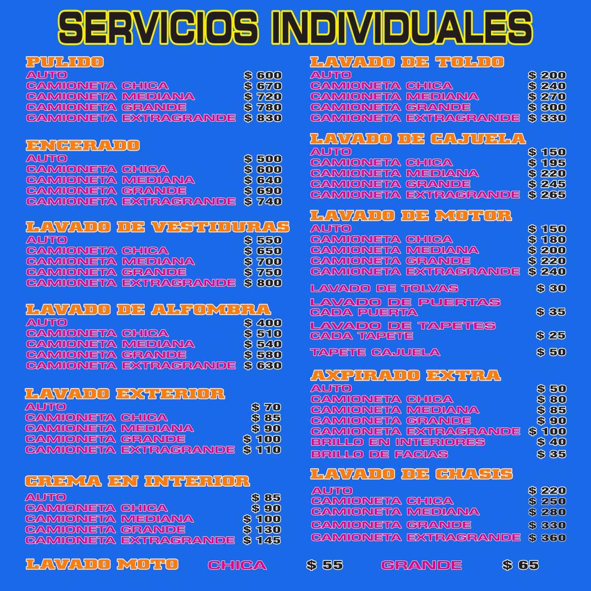 Servicios individuales